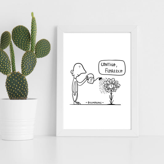 Ilustración - Contigo, Florezco