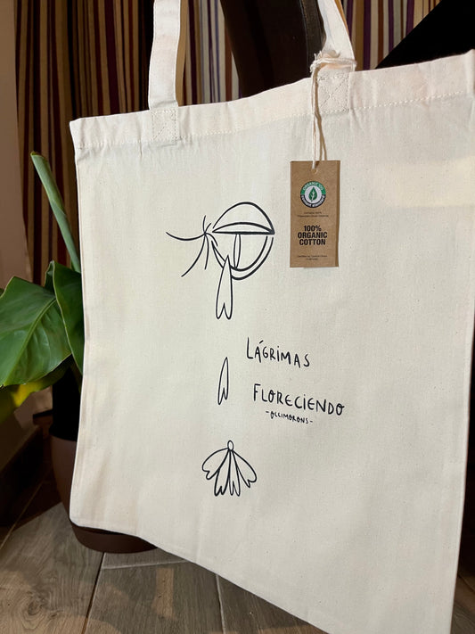 Bolsa de tela: “Lágrimas Floreciendo”